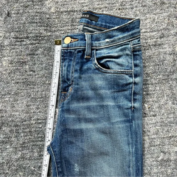 NWOT J.Brand Skinny Jeans, distressed, cropped, high waist CUT 12677 Sz 24 - Picture 9 of 12
